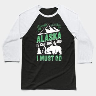 Alaska Road Trip Travel Holiday Vacation Gift Baseball T-Shirt